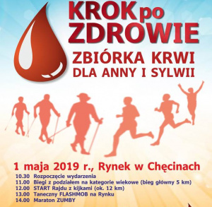 Krok po zdrowie - zbiórka krwi dla Ani i Sylwii w Chęcinach