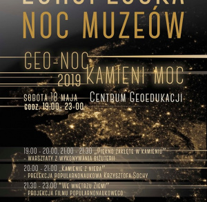 GEO-NOC KAMIENI MOC: Europejska Noc Muzeów w Centrum Geoedukacji