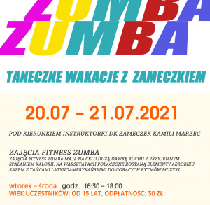 Taneczne Wakacje z Zameczkiem - Zumba