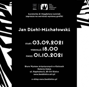 "Typografia. Od A do Alef" - wystawa grafiki Jana Diehl-Michałowskiego w BWA