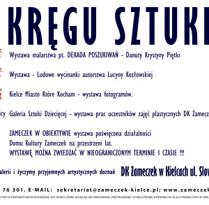 W Kręgu Sztuki - wystawy w Zameczku