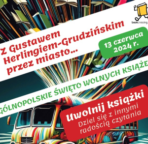 Z Gustawem Herlingiem-Grudzińskim przez miasto... Akcja bookcrossingowa