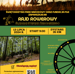 Rajd rowerowy "Śladami Stefana Żeromskiego"