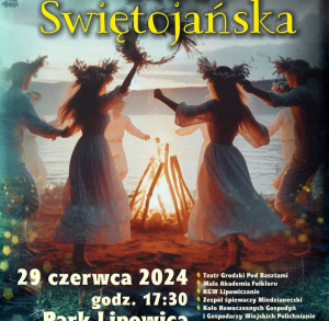 Noc świętojańska nad zalewem w Lipowicy