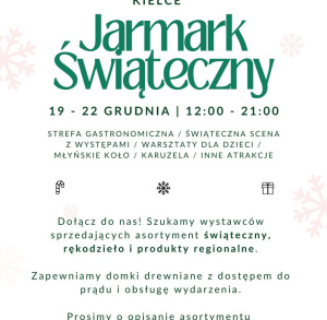 Jarmark Bożonarodzeniowy w Kielcach