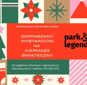 Kiermasz Świąteczny w Parku Legend