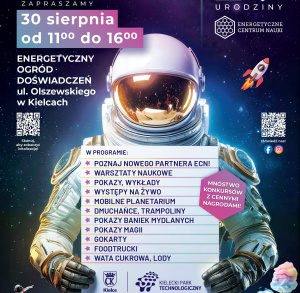 WIELKI PIKNIK RODZINNY – KOSMICZNE 10 URODZINY ENERGETYCZNEGO CENTRUM NAUKI!