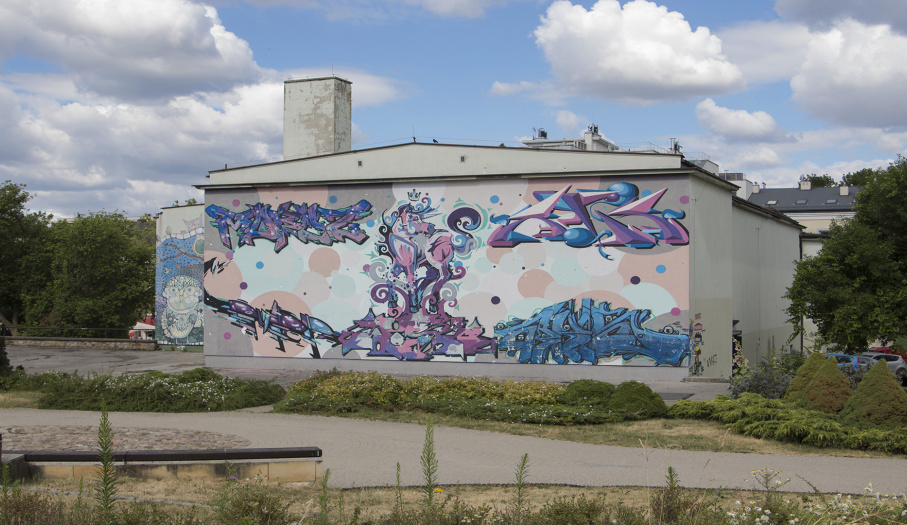 Kino MOSKWA w Kielcach mural