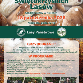 Dary Świętokrzyskich Lasów w Kielcach. Będzie grzybobranie, warsztaty i wspólne gotowanie