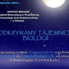 Noc Biologów w UJK